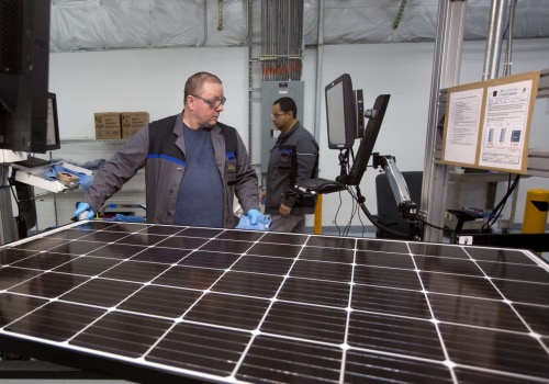 Zijn er zonnepanelen gemaakt in de VS?